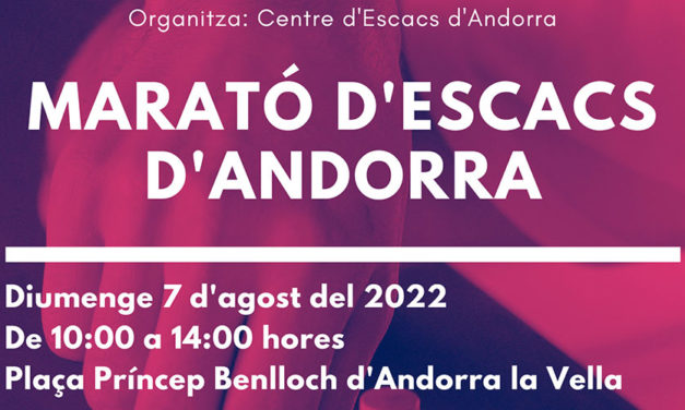 Marató d’Escacs d’Andorra 2022 – Bases