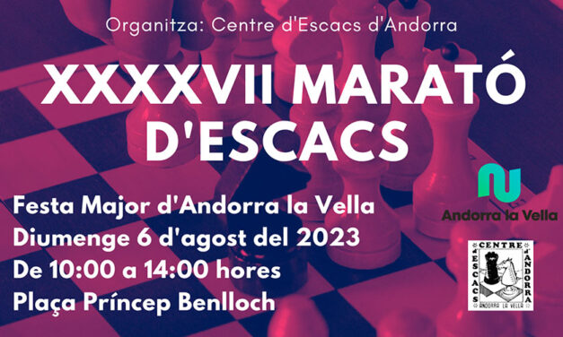 Marató d’Escacs d’Andorra 2023 – Bases