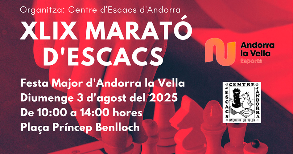 Marató d’Escacs d’Andorra 2025 – Bases