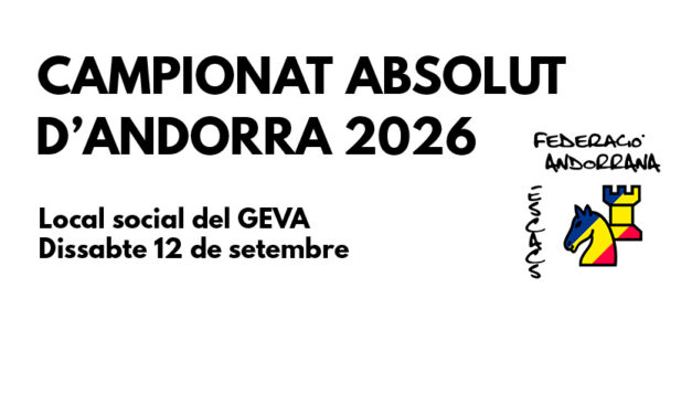 Campionat Absolut d’Andorra 2026 – Bases